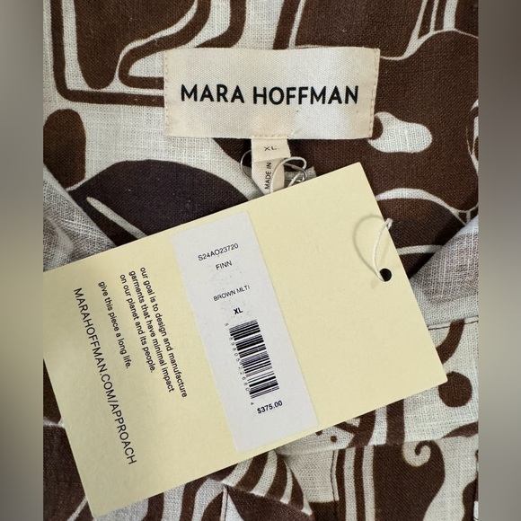 ❌SOLD OUT❌ MARA HOFFMAN Finn printed hemp shirt and straight-leg pants (SET) - Picture 12 of 16